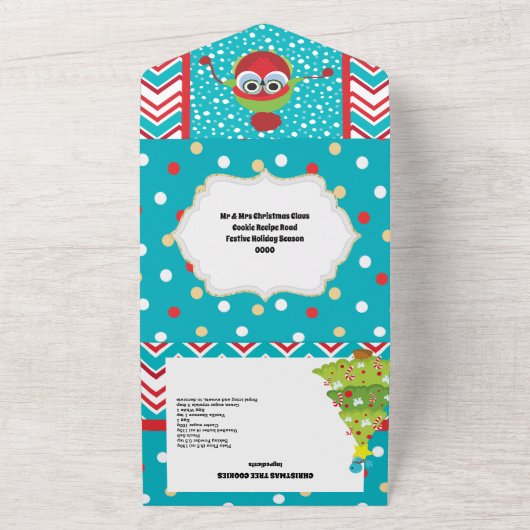 Lebkuchengebäck mit Süßspeise im Schneerezept All In One Einladung (Außenbereich)