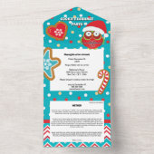 Lebkuchengebäck mit Süßspeise im Schneerezept All In One Einladung (Innen Boden)