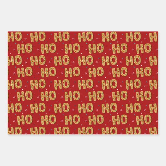 Lebkuchengebäck Packpapier Set 3 Geschenkpapier Set (Vorderseite 2)