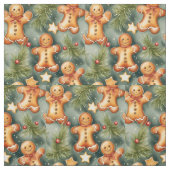 Lebkuchengebäck und Sterne Aquarellkunst Stoff (Muster)