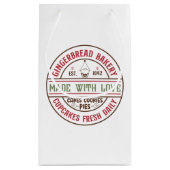 Lebkuchengebäck Weihnachtsfeiertag Kleine Geschenktüte (Rückseite)