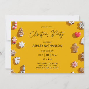 Lebkuchengebäck Weihnachtsgebäck Party Einladung