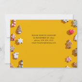 Lebkuchengebäck Weihnachtsgebäck Party Einladung (Rückseite)