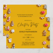 Lebkuchengebäck Weihnachtsgebäck Party Einladung (Vorne/Hinten)