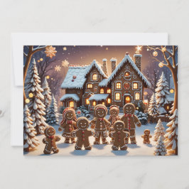 Lebkuchengewächse und niedliche Lebkuchengewächse Einladung