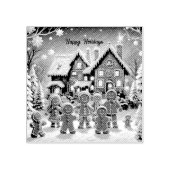 Lebkuchengewächse und niedliche Lebkuchengewächse Gummistempel (Prägung)