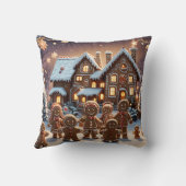 Lebkuchengewächse und niedliche Lebkuchengewächse Kissen (Rückseite)