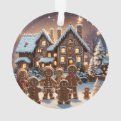 Lebkuchengewächse und niedliche Lebkuchengewächse Ornament (Rückseite)