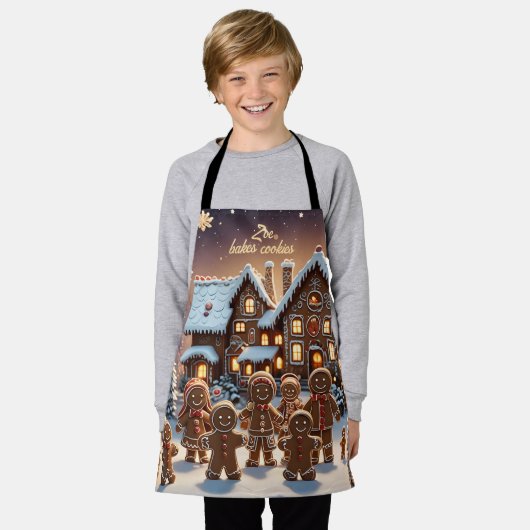 Lebkuchengewächse und niedliche Lebkuchengewächse Schürze (Getragen)