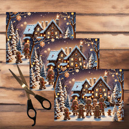 Lebkuchengewächse und niedliche Lebkuchengewächse Seidenpapier