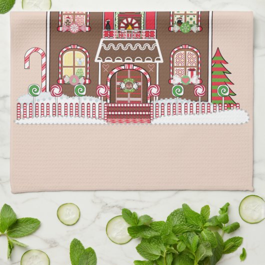 Lebkuchenhandtuch Geschirrtuch (Gefaltet)