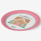 Lebkuchenhaus | Christmas Cookie Exchange Pappteller (Schrägansicht)