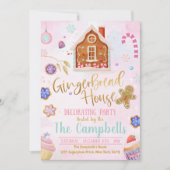 Lebkuchenhaus Einladung (Vorderseite)