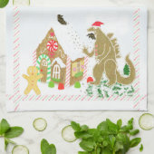 Lebkuchenhaus Geschirrtuch (Gefaltet)