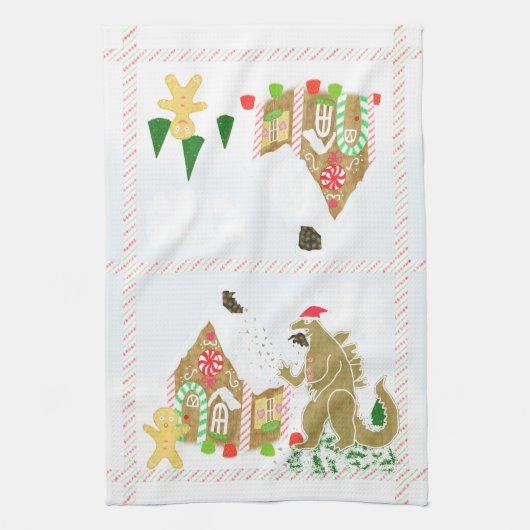 Lebkuchenhaus Geschirrtuch (Vertikal)