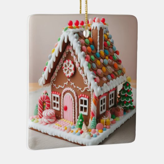 Lebkuchenhaus Keramikornament (Rechts)