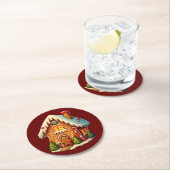 Lebkuchenhaus Runder Pappuntersetzer (Vor Ort)