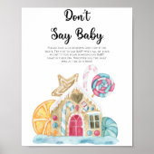 Lebkuchenhaus - Sag nicht, Baby Poster (Vorne)