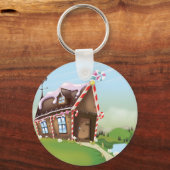 Lebkuchenhaus Schlüsselanhänger (Vorderseite)