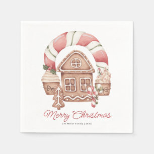 Lebkuchenhaus Weihnachten Napkins Serviette