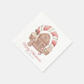 Lebkuchenhaus | Weihnachten Napkins Serviette (Ecke)