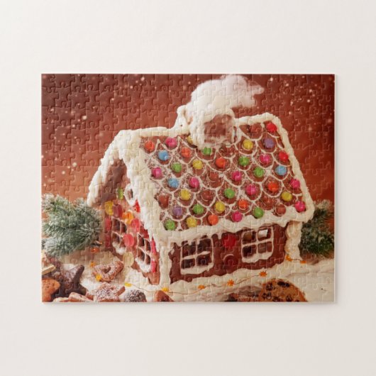 Lebkuchenhaus Weihnachten Puzzle (Horizontal)