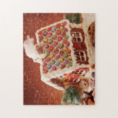 Lebkuchenhaus Weihnachten Puzzle (Vertikal)