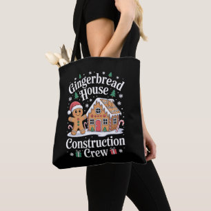 Lebkuchenhäuschen-Baukrew Weihnachten Xmas Tasche