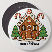 Lebkuchenhäuschen button (Vorne & Hinten)