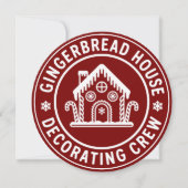 Lebkuchenhäuschen-Dekorations-Team Weihnachten Fam (Vorderseite)