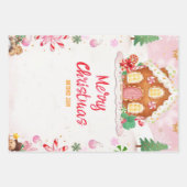 Lebkuchenhäuschen-Dekorationsparty Geschenkpapier Set (Vorderseite)