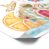 Lebkuchenhäuschen - Geschenke Poster (Ecke)