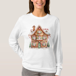Lebkuchenhäuschen Langarm T-Shirt