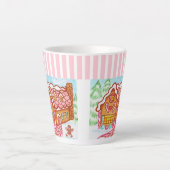 Lebkuchenhäuschen Latte Tasse Becher (Vorderseite)