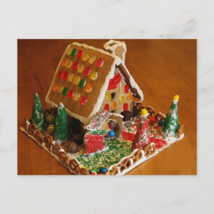 Lebkuchenhäuschen Postkarte