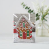 Lebkuchenhäuschen Postkarte (Stehend Vorderseite)