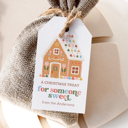 Lebkuchenhäuschen Weihnachtsfeiertage Geschenkanhänger