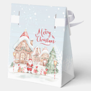 Lebkuchenhäuschen Weihnachtsmann-Elf-Christmas-Ges Geschenkschachtel