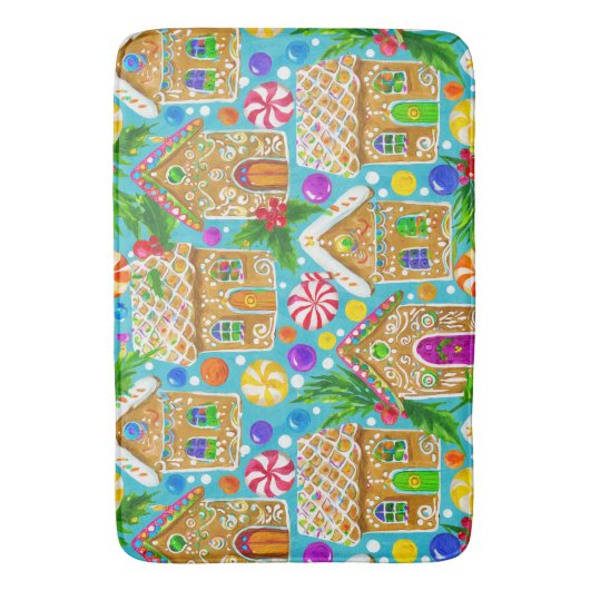 Lebkuchenhäuser Badematte (Vorderseite Vertikal)