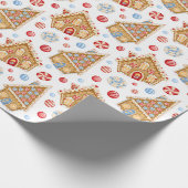 Lebkuchenhäuser Geschenkpapier (Ecke)