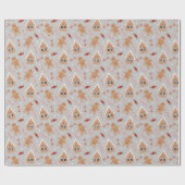 Lebkuchenhäuser, Kekse, Süßspeisen und Süßspeisen Geschenkpapier (Flach)