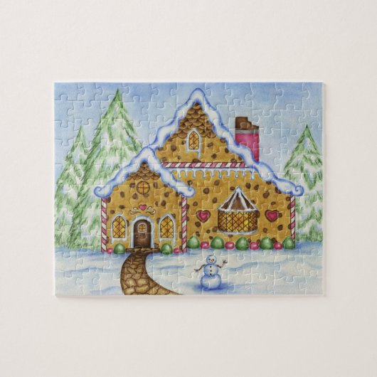 Lebkuchenhäuser-Puzzle Puzzle (Horizontal)