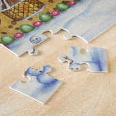 Lebkuchenhäuser-Puzzle Puzzle (Seite)
