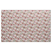 Lebkuchenhäuser und Weihnachtsflorale - Rosa Stoff (Fat Quarter (45,7 x 55,9 cm))