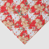 Lebkuchenjunge, Mädchenhausbaum auf rot Seidenpapier (Ausschnitt)