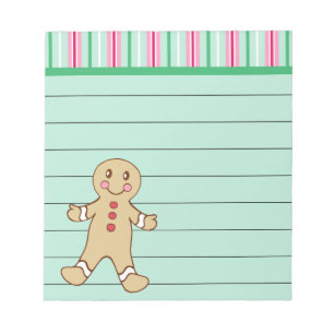 Lebkuchenjunge Notizblock