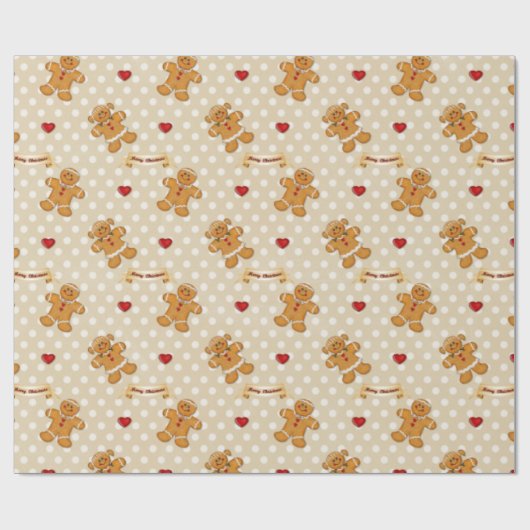 Lebkuchenjunge und Mädchen 2 Geschenkpapier (Flach)