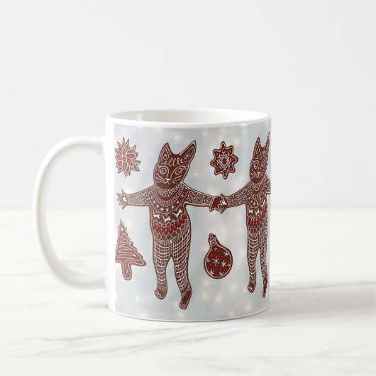 Lebkuchenkatze & Kekse, Weihnachten 2025 Tasse (Links)