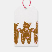 Lebkuchenkatzen - Handgemalt (benutzerdefinierbar) Geschenkanhänger (Rückseite)