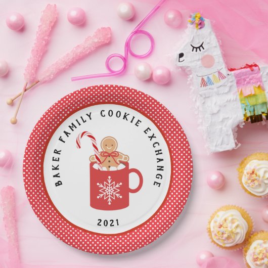 Lebkuchenkoch | Christmas Cookie Exchange Pappteller (Party)
